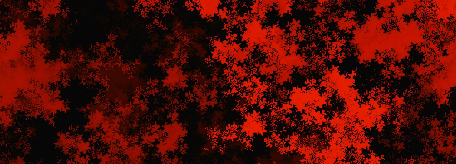 Abstract AI image in red