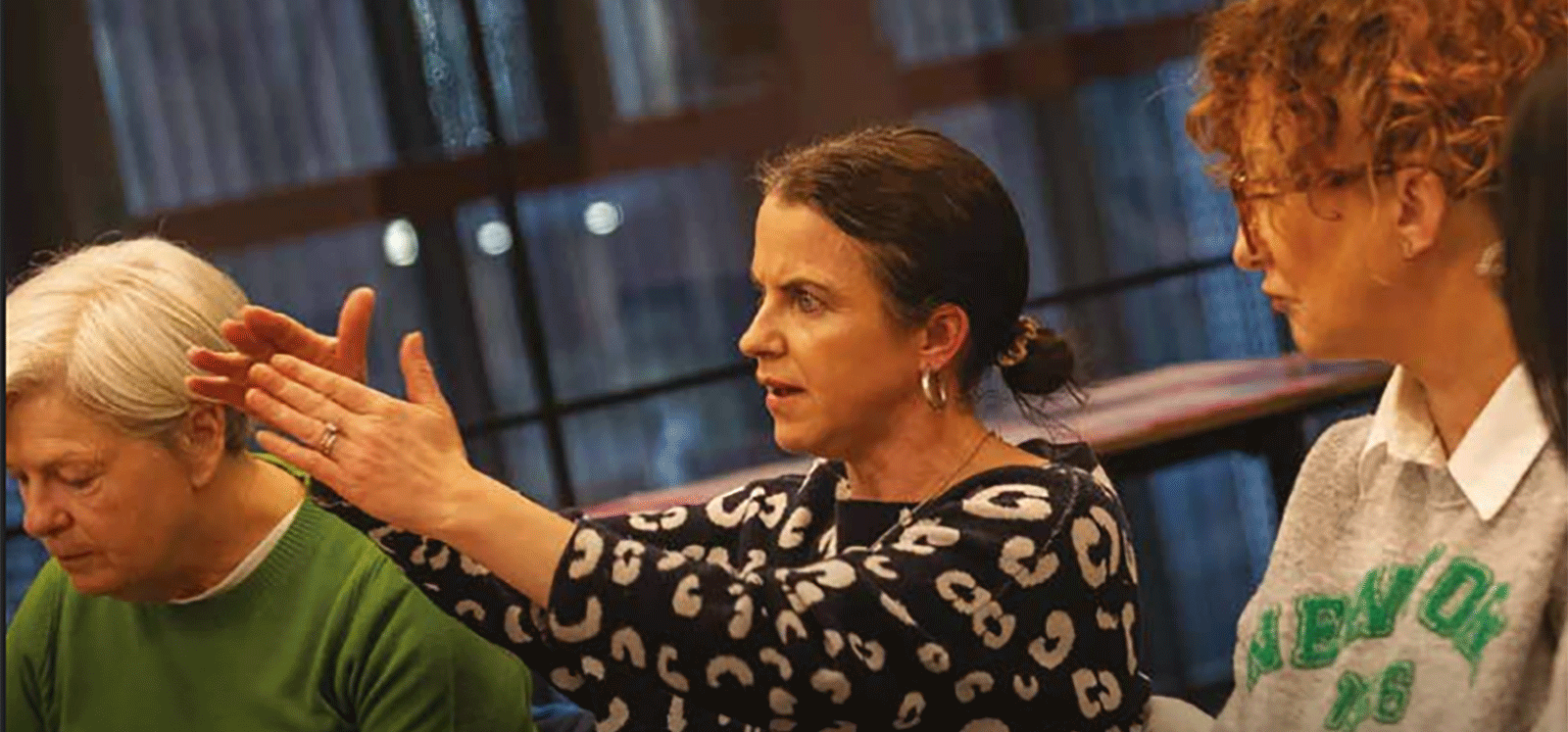 Group discussion during a mentoring or coaching session.