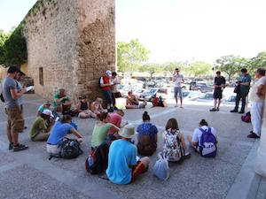 Staff from the School of Natural and Built Environment at Queen’s University and the Department of Geography and Environment at Carleton University ran a joint field trip (led by Dr. Helen Roe) on Exploring Dynamic Environments in Mallorca, Spain. In the image the team discuss stone weathering processes and the challenge of heritage management in Palma.