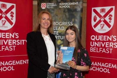 Katie McToal, Winner of Best Student in Marketing, Presented by Baker McKenzie