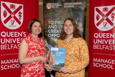 Katie McAuley, Winner of best first year student overall, on the Accounting programme, Presented by Baker Tilly Mooney Moore