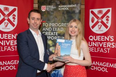 Zoe Reilly, Winner of Best Performing Student in Actuarial Mathematics 1, Presented by CACI