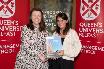 Mia Quinn McGivern, Winner of Best final year student in 'Advanced Financial and Management Accounting', Presented by Chartered Accountants Ireland