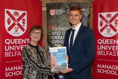 David Stinson, Winner of Best performing Level 2 student in 'Management Accounting', Presented by CIMA 