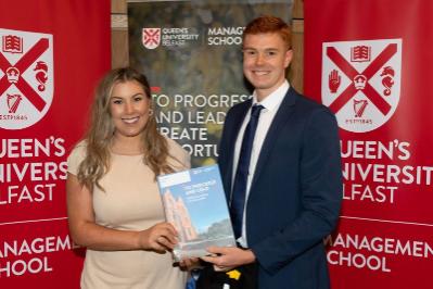 David Stinson, Winner of the second year student with the highest overall average mark in the core Accounting modules in BSc Accounting programme, Presented by EY