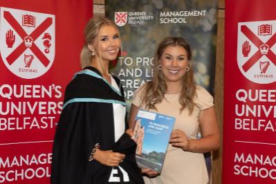 Lauren McKeown, Winner of Best Student in Business Start Up, Presented by EY