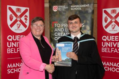 Jonathon Parker, Winner of Best performing student in Financial Engineering, Presented by The Hub Group