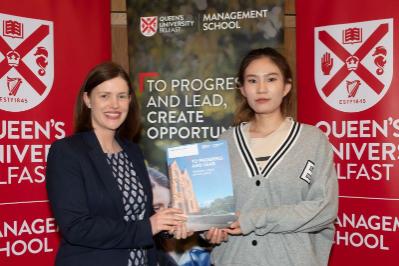 Zhuo Si, Winner of John McConnell Endowment prize for Best MSc Accounting and Finance Dissertation