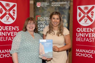 Beth Macdougall, Winner of Best overall student in MSc Human Resource Management, Presented by Legal Island