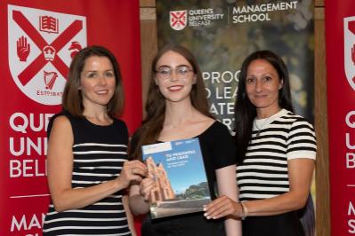 Lois Clements, Winner of best final year student in International Business with Spanish, Presented by Randox