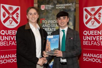 Patrick McAllister, Winner of Best first year student in 'Mathematics for Finance', Presented by Susquehanna International	