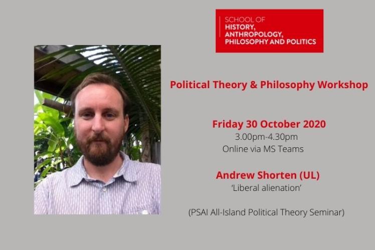 Political Theory and Philosophy 30 October 2020 Andrew Shorten