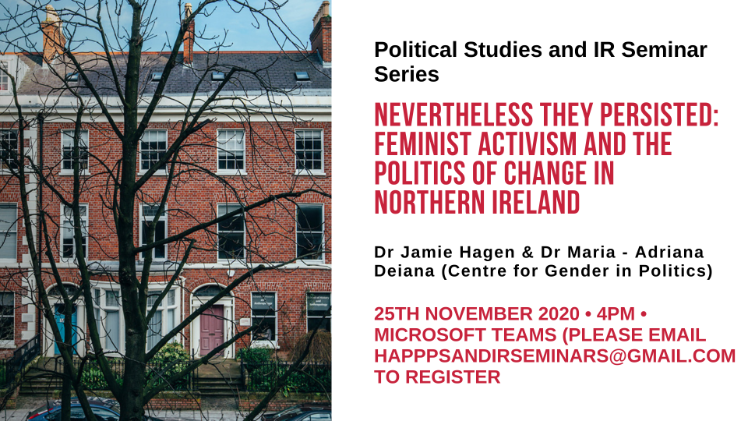 Political Studies and IR Seminar 25 Nov 2020