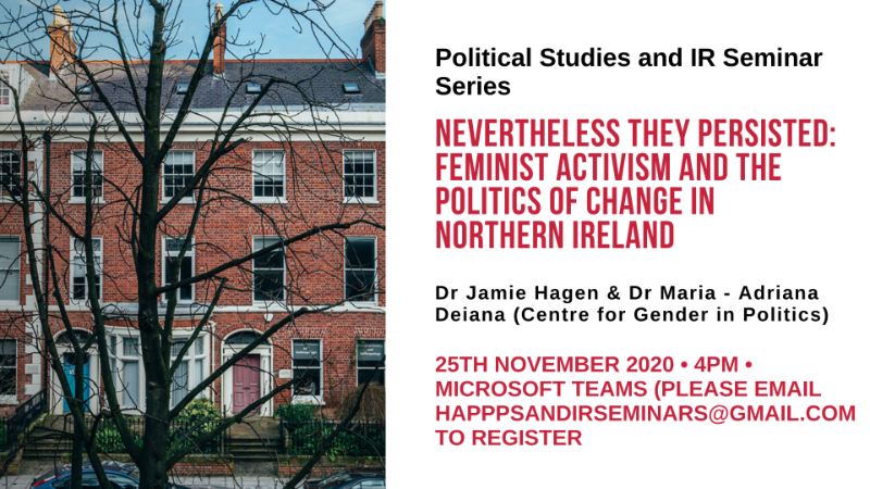 Political Studies and IR Seminar 25 Nov 2020