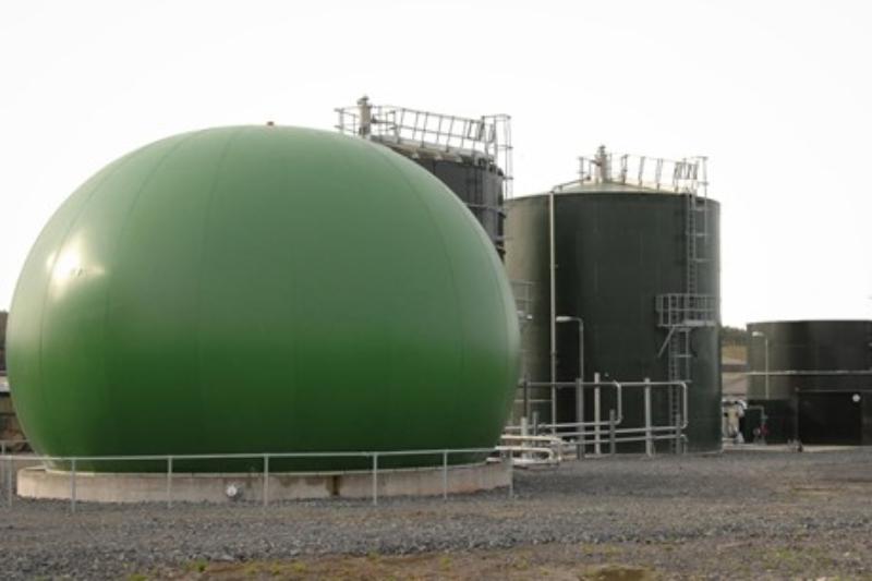 A photograph of the AFBI anaerobic digester system