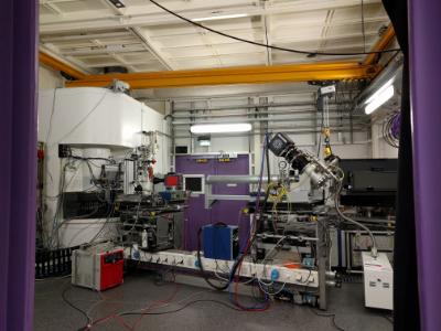 An image of technical particle accelerator equipment