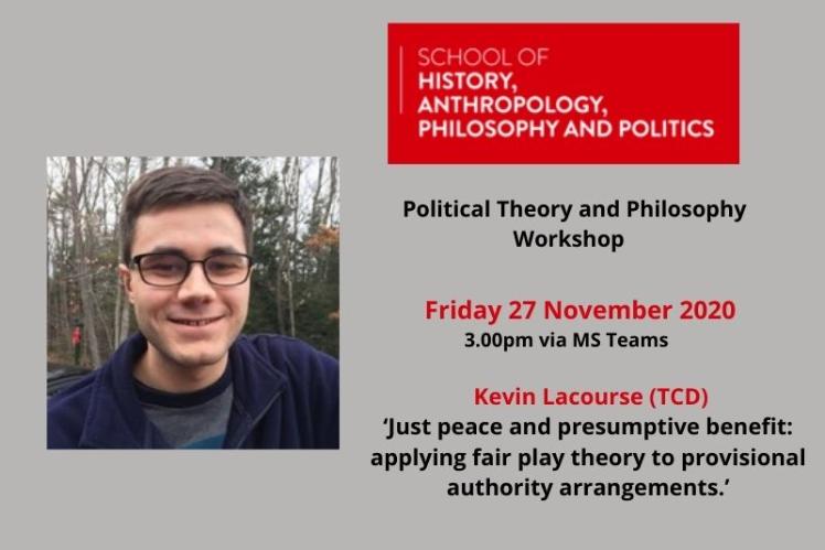 Political Theory and Philosophy 27 November 2020