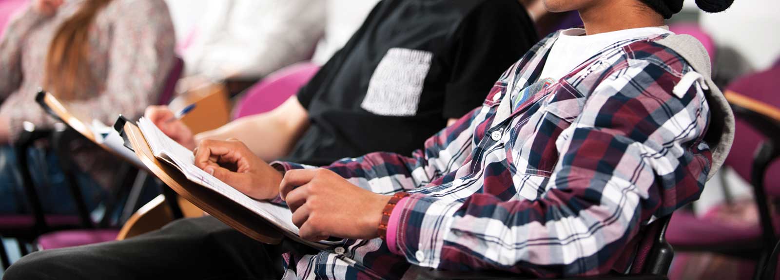 PHOTO: teen boys in class