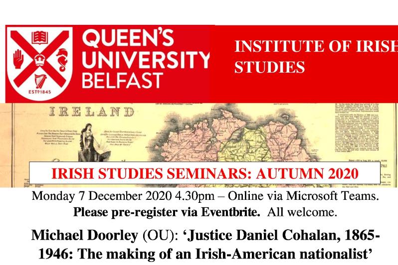 Inst Irish Studies Seminar 7 Dec 2020