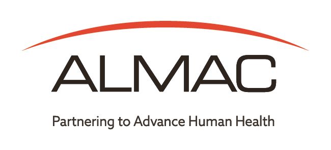 The logo for the company Almac