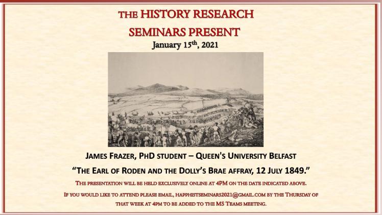 History Research Seminar 15 January 2021