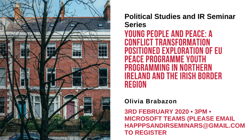 Political Studies and IR Seminar 3 Feb 2021