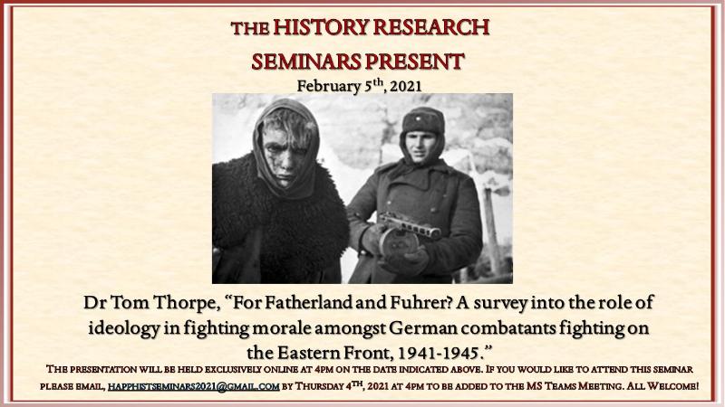 History Research Seminar 5 Feb 2021
