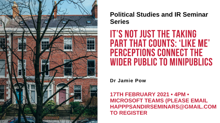 Political Studies and IR Seminar 17 Feb 2021