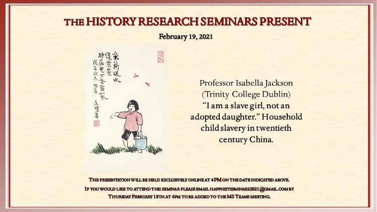 History Research Seminar 19 February 2021