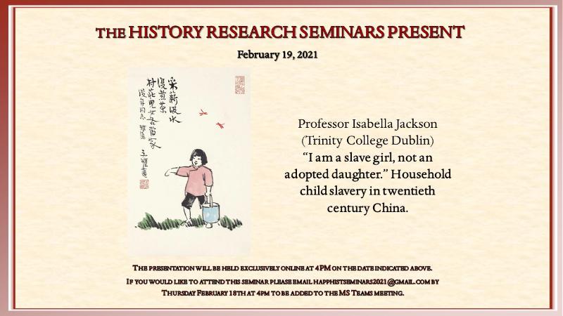 History Research Seminar 19 February 2021
