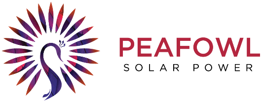 The logo for Peafowl Solar Power