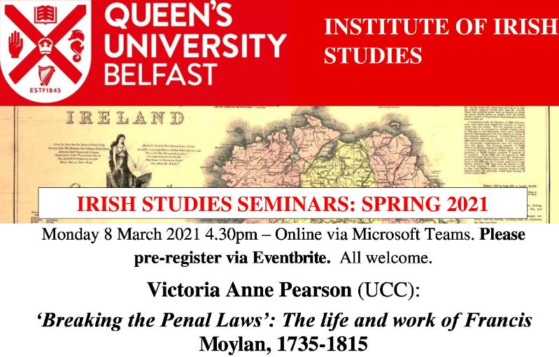 Irish Studies Seminar 8 March 2021