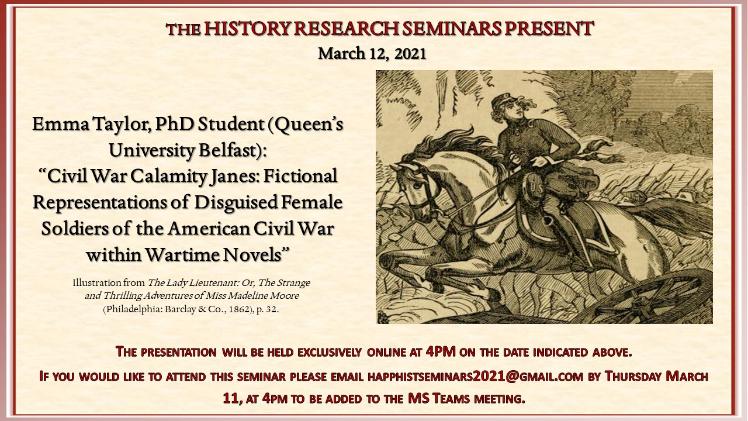 History Research Seminar 12 March 2021