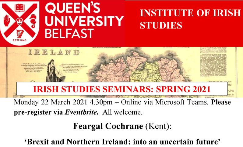 Irish Studies Seminar 22 Mar 2021