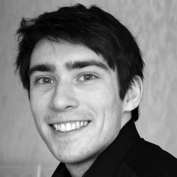 Ciarán Walsh B&W Portrait Smiling