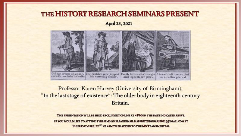 History Research Seminar 23 April 2021