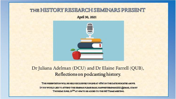 History Research Seminar 30 April 2021
