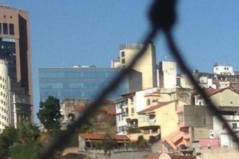 Skyline of Sarajevo on a clear blue day