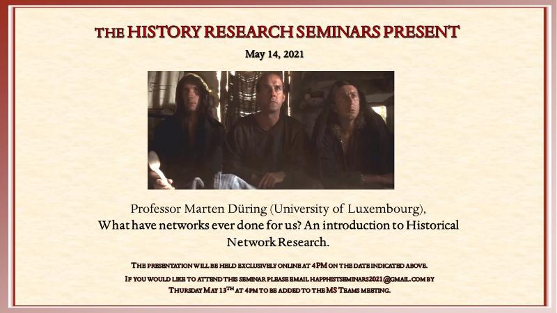 History Research Seminar 14 May 2021