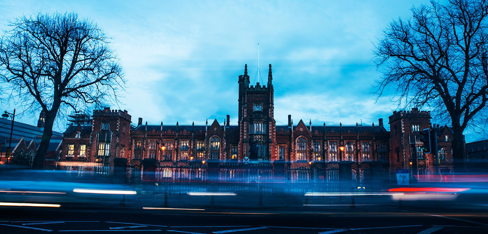 lanyon building in twilight