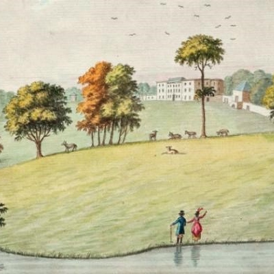 Landscape painting by Gabriel Beranger, c.1729-1817