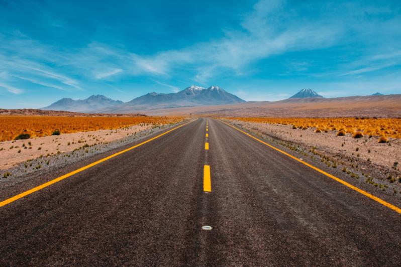 A road going off into the distance