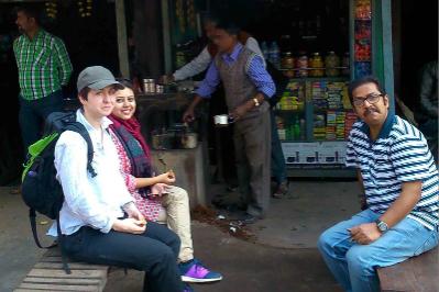 0001d Rajat Sanyal, Sharmistha Chatterjee and Siobhan McDermott project team members in the field 800x533
