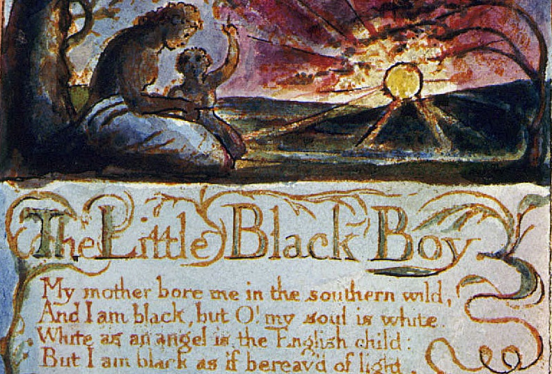 Illustration of Blake's Little Black Boy