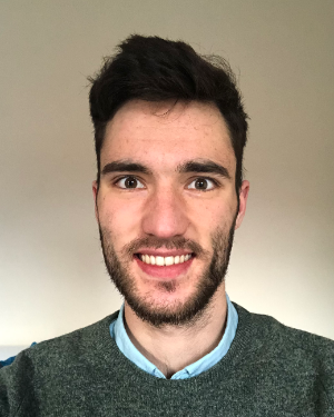 PhD student profile photo, a male student headshot
