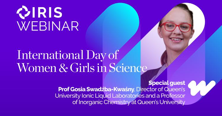 Event details for the IRIS women and girls in science event