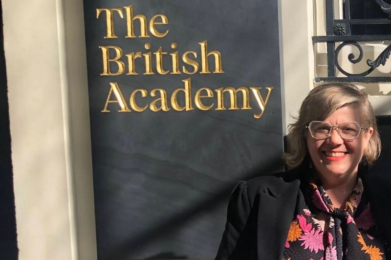 Jamie Hagen at The British Academy office