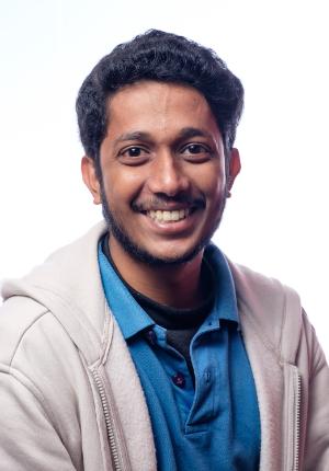 A headshot of a male student