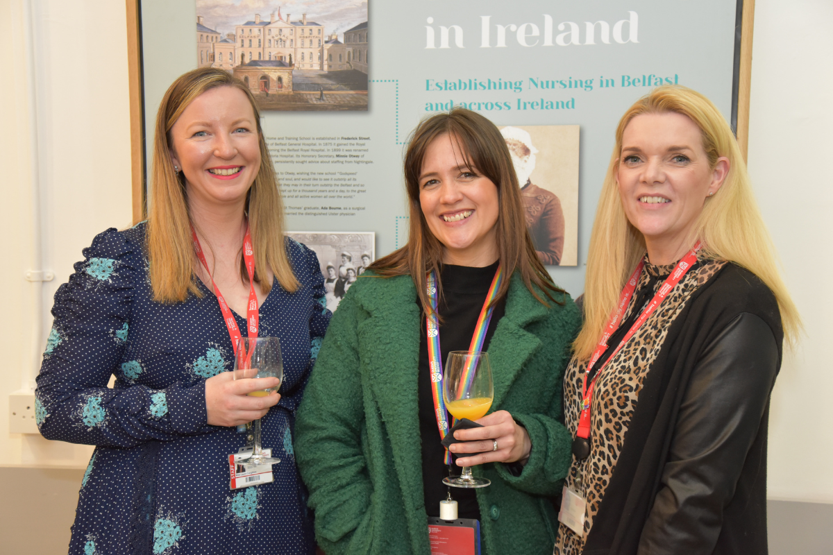 Three attendees at the Florence Nightingale Exhibition 9th February 2023