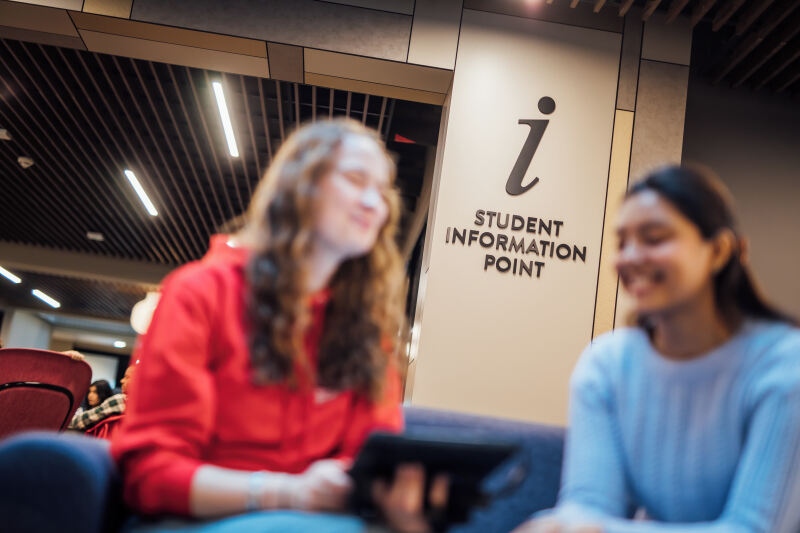 Students and Staff in the One Elmwood Students Union building